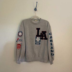Graphic Patchwork Sweatshirt